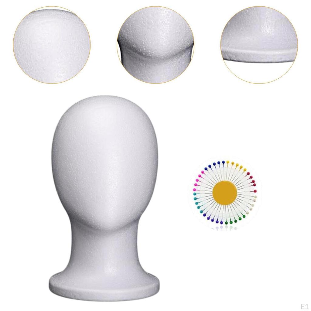 Foam Mannequin Head Manikin Multipurpose Wig Holder Display Stand for