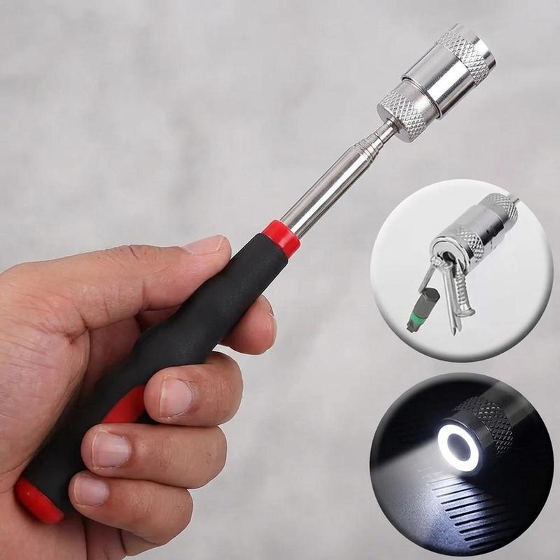 Magnetic Picker Storage Bag Telescopic Extension Tool round Mirror Square Mirror Flashlight Head Tool Kit for Home Repair