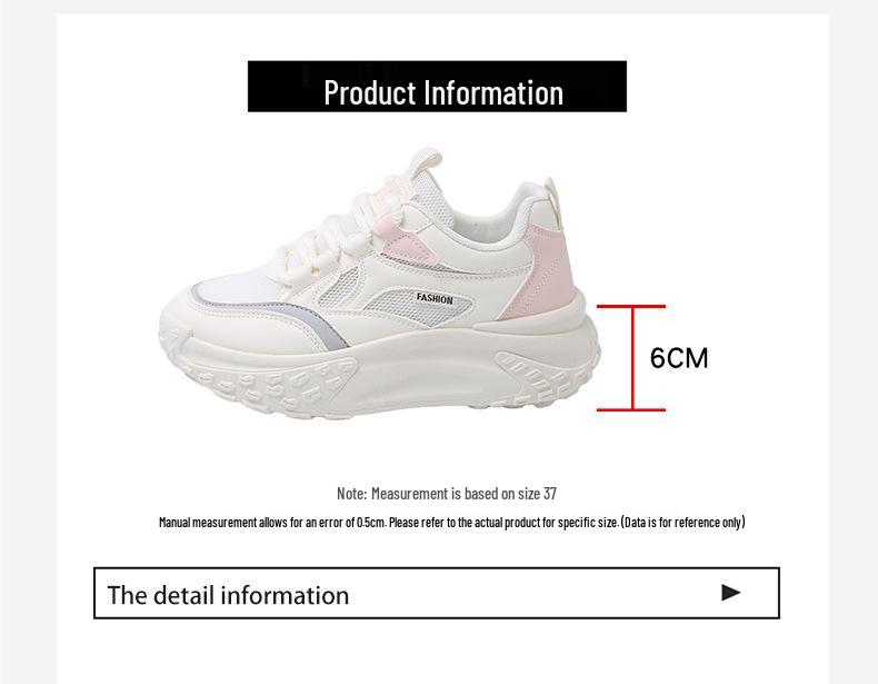 Women's Breathable Height-Increasing Running Shoes - Spring 2025 Edition