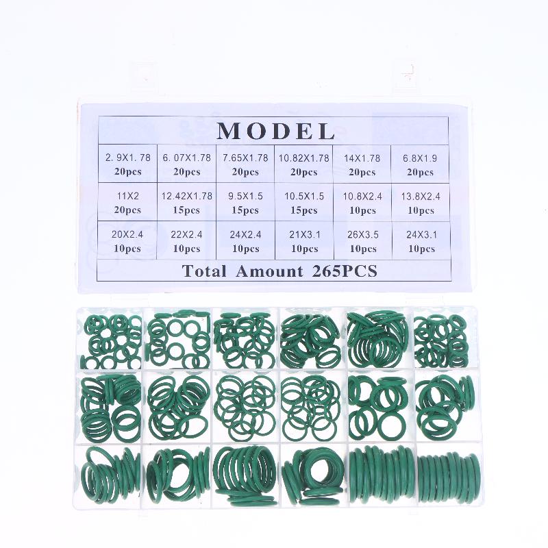 225/265Pcs Sealing Elastic Band Rubber O Ring Set Gaskets Seal Nitrile Rubber Bands High Pressure O-Rings Repair Kit