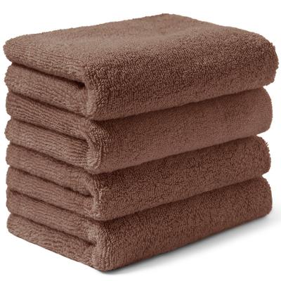 AIFY Face Hotel Soft To the Fast Water Less Set of 40 X Brown Towel, Large, Specification, Fluffy, Touch, Absorption, 100% Cotton, Durable, Shedding,