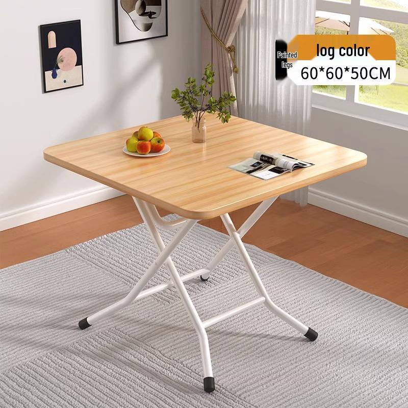 Compact Folding Dining Table for Small Spaces - Indoor/Outdoor Use, Square & Round Options Available
