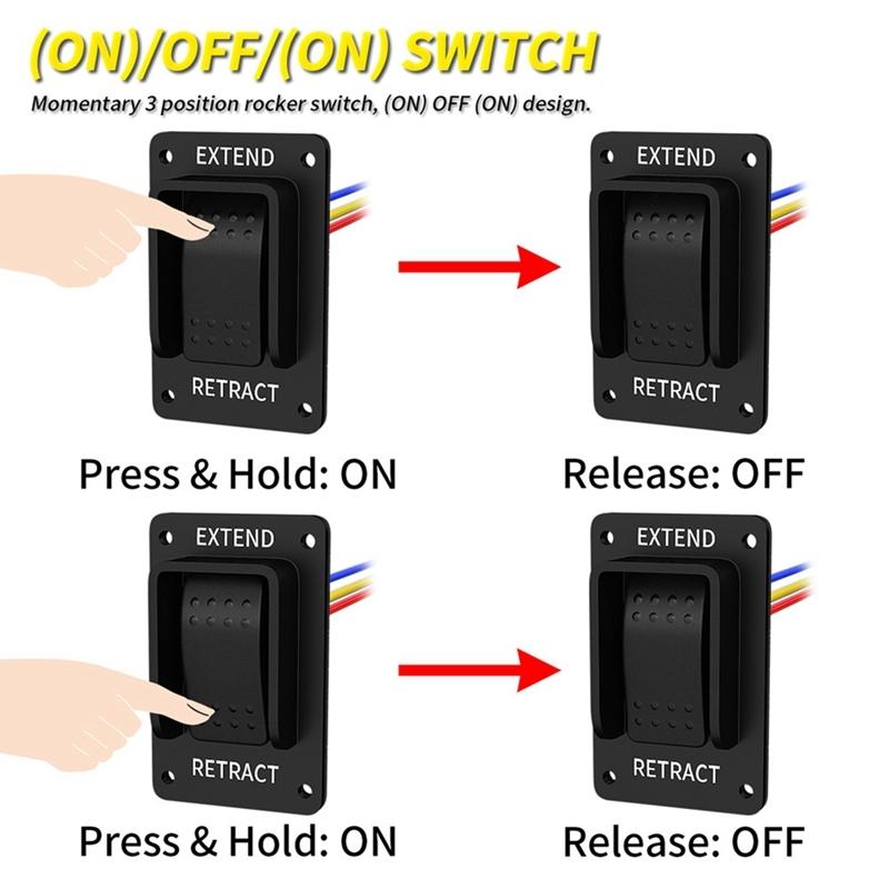 PN-DR Yacht Modification Panel Switch Waterproof Switch Momentary Switch Waterproof RV Switch