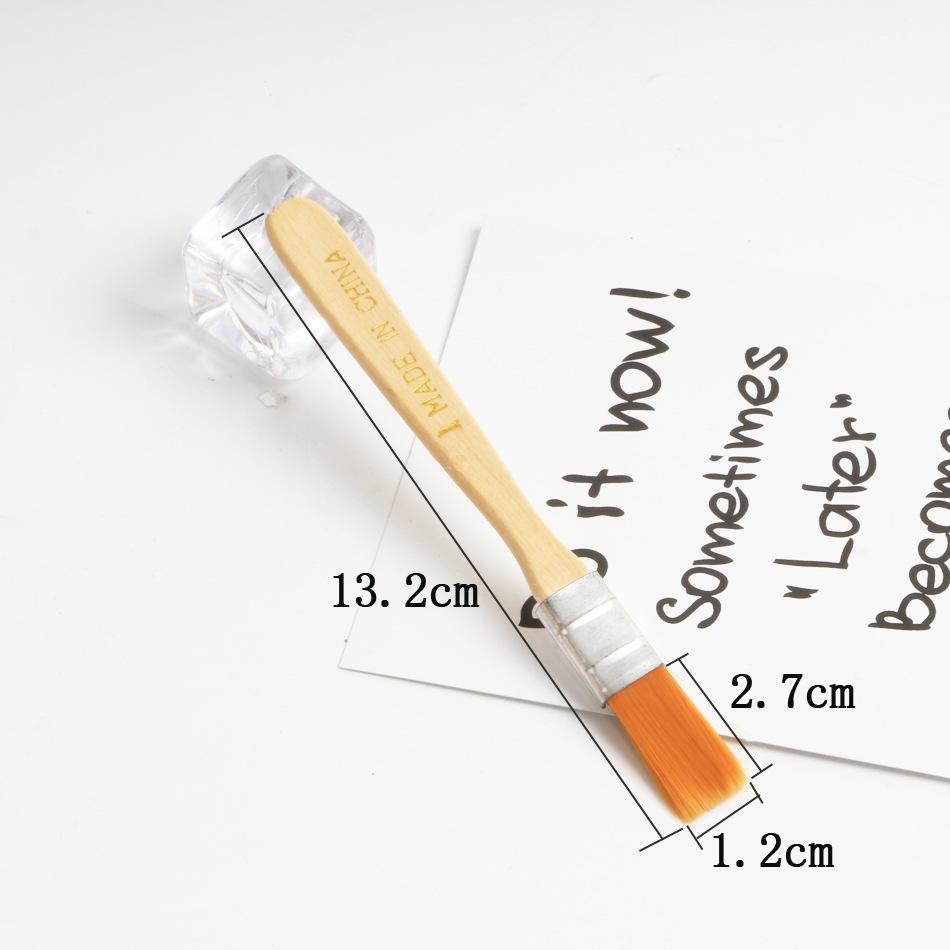 3 Pcs No. 1–12 Acrylic Paintbrushes Drawing Board Brushes Oil Painting Brushes Nylon Bristle Barbecue Brushes Paintbrushes Art Brushes