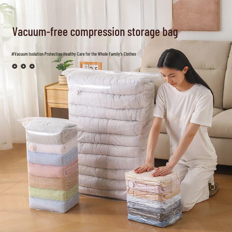 3D Vacuum Compression Bag: Moisture & Mildew-Proof Storage for Quilts and Clothes