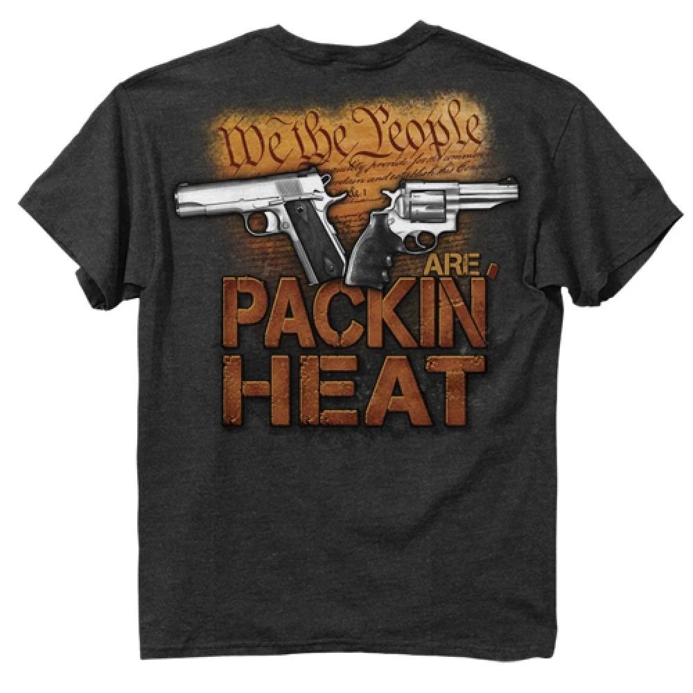 New NRA Shirt PACKIN HEAT We The PEOPLE OFFICIALLY LICENSED NRA Shirt 4XL