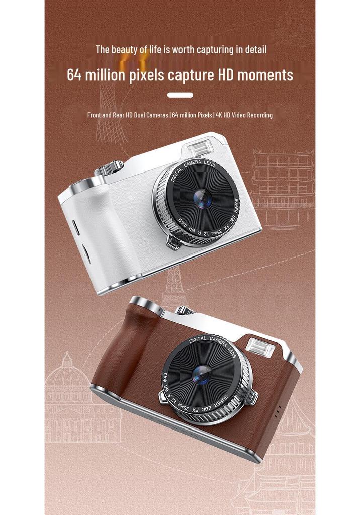Entry-Level HD Digital Camera for Students - Compact Self-Timer & Travel Use