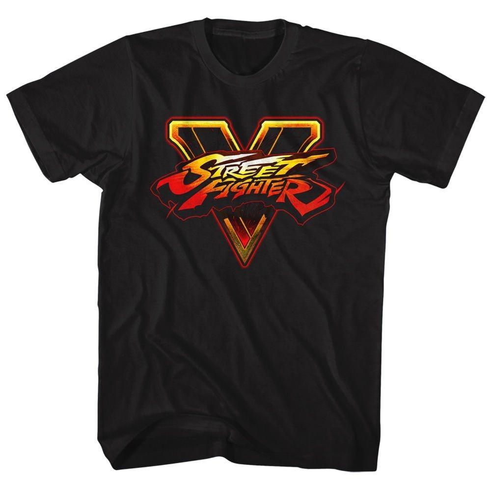 Street Fighter - SFV Logo - Short Sleeve - Adult - T-Shirt Unisex T-Shirt XXXXL