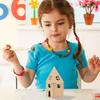 Christmas Cardboard House D-IY Build Gingerbread House Supplies for Kids Holiday Fun Party Game Playtime Christmas Decoration