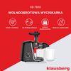 Sokowirówka Wolnoobrotowa 150W Do Owoców I Warzyw COLD PRESS KLAUSBERG KB-7866