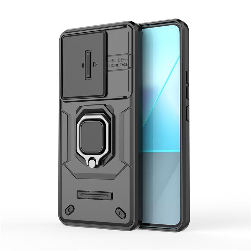 Shockproof Case For Xiaomi Poco X6 5G Case For Poco X6 F6 M6 Pro Bumper Magnetic Cover For Poco X6 5G Push Window Case 6.67 inch