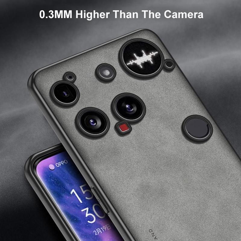 For Nothing Phone 3A Pro Luxury PU Leather Phone Case For Nothing Phone3 5G Back Cover Matte Silicone Shockproof Full Protection