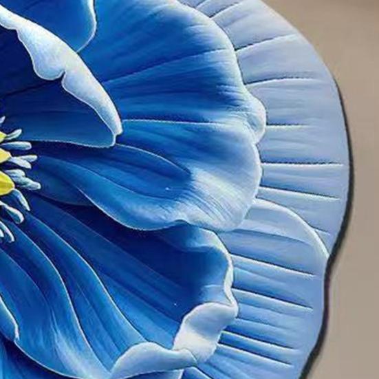 Diatomaceous Earth Floor Mat 3D Realistic Floral Design Non-Slip Absorbent Bath Mat Quick-Drying Soft