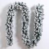 1pc 9-foot snowflake Christmas wreath - suitable for indoor/outdoor holiday decorations, fireplaces, seasonal decorations,