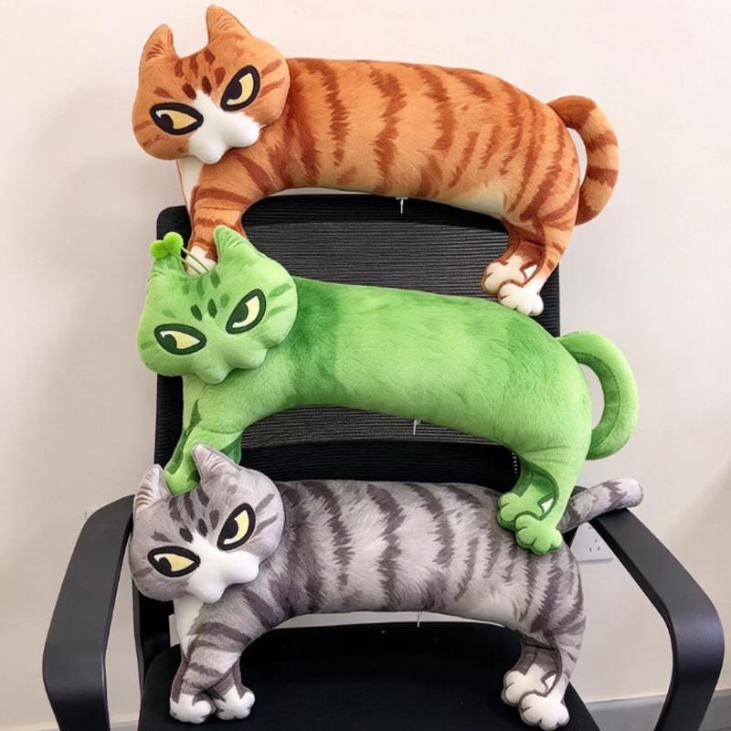 Cat Plush Toy Hanging Keychain With Cartoon Animal Design For Bag Decor And Gifts