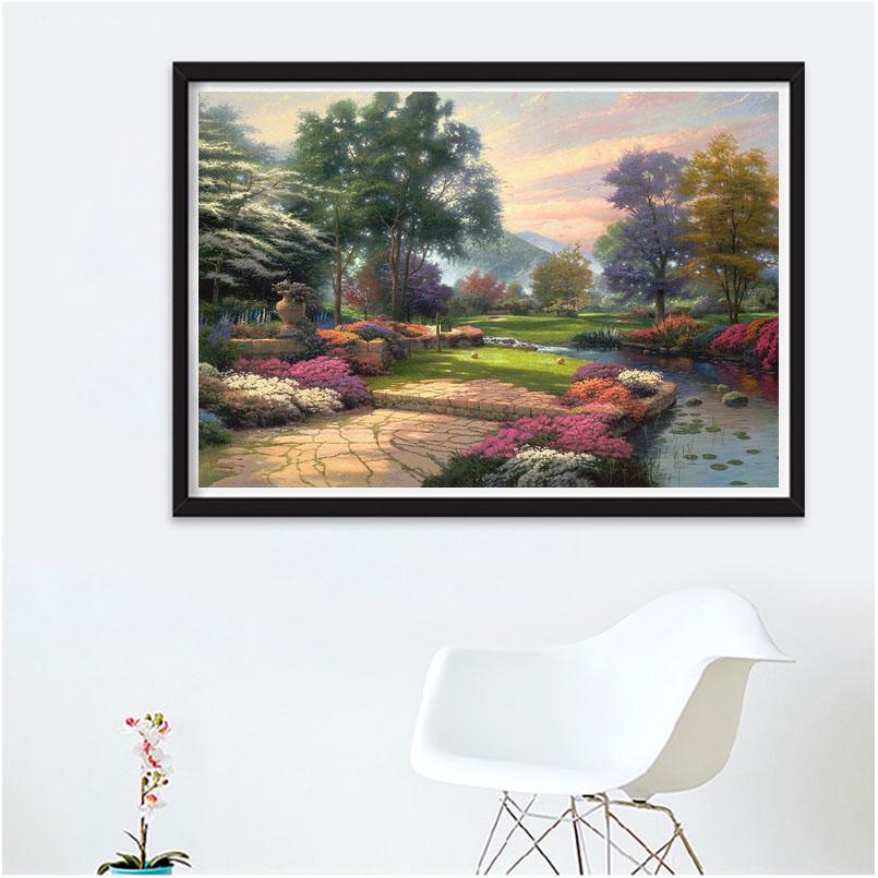 Diamond Embroidery Dream House Canvas Painting Wall Decoration Modern Full Round Diamond Painting