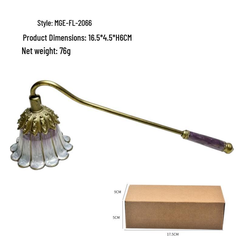 European Retro Handheld Candle Snuffer and Cover, Light Extinguisher Bell Tool, Perfect for Gifts.