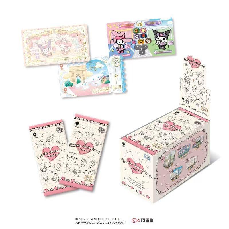 KABAO Anime Family Kuromi Hello Kitty My Melody Shining Collectible Card Game Trading Card Toys