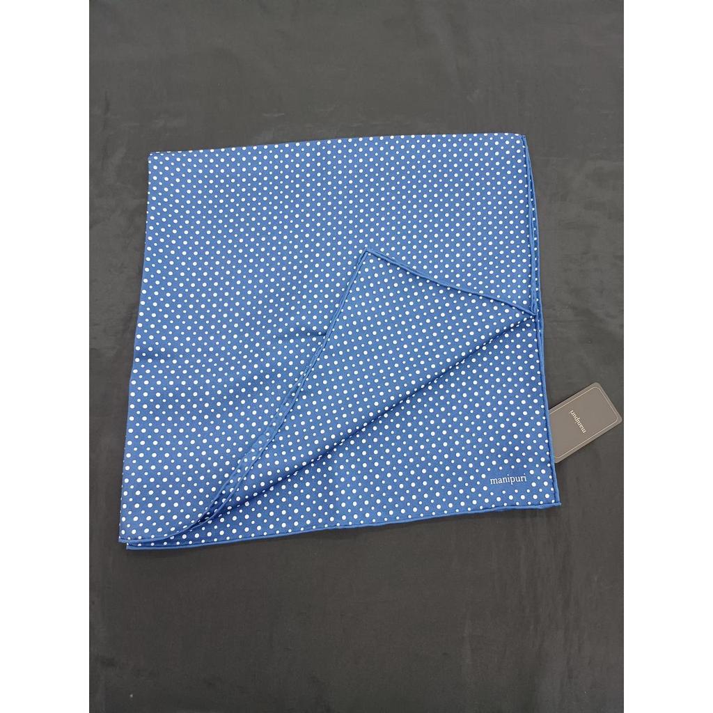 Used MANIPRI Polka dot, blue scarf