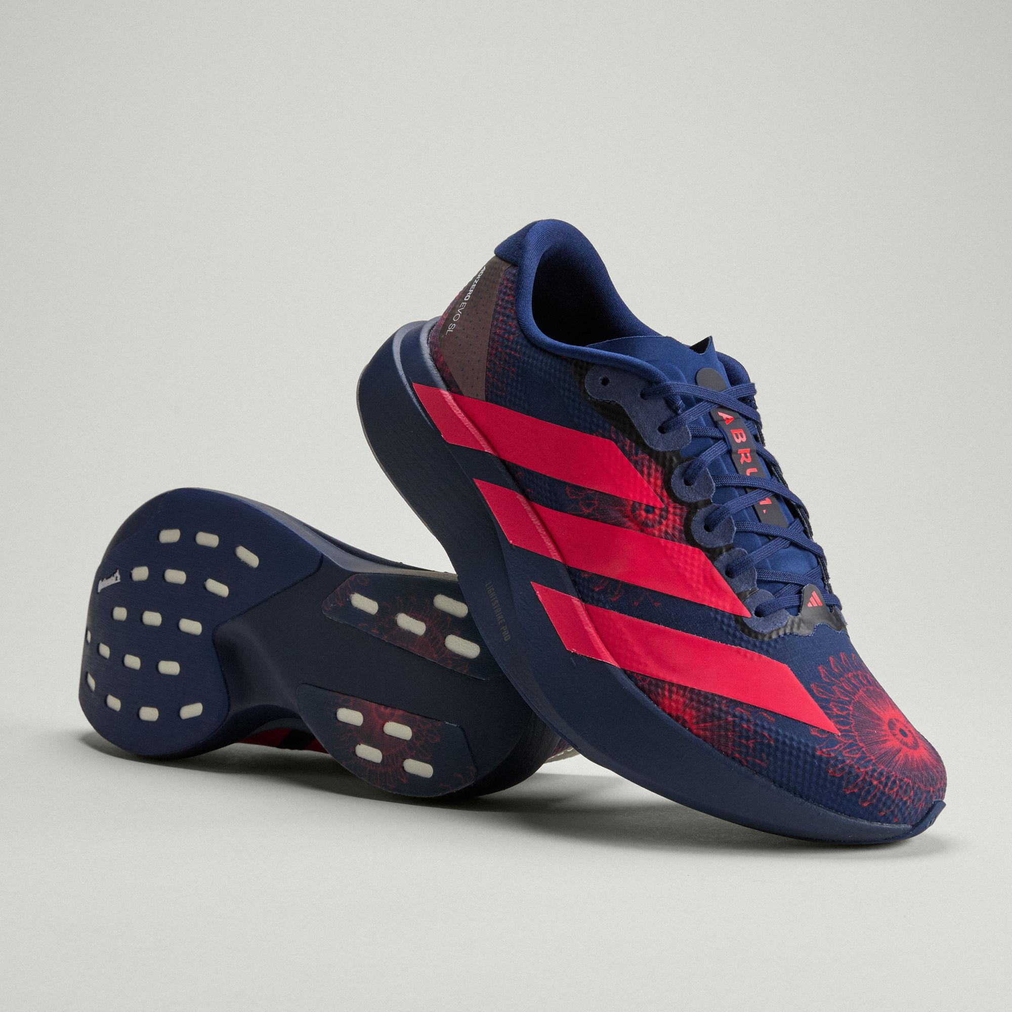 adidas Adizero Evo SL LABRUM Темно-синий Ярко-красный 39