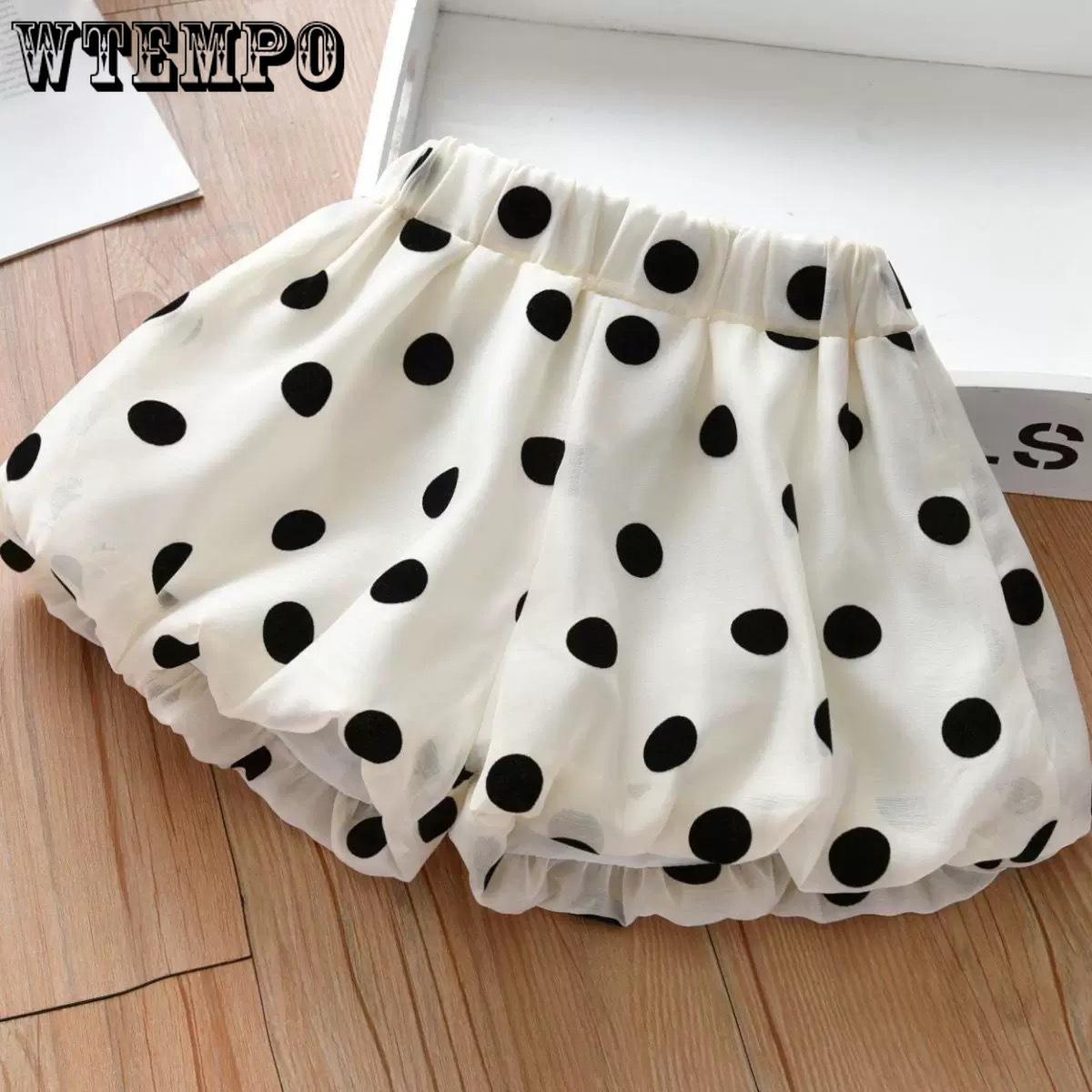 

Girls Pants Summer Wear Simple and Versatile Korean Baby Girl Polka Dot Shorts Stylish and Versatile Children s Casual Pants 90