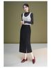 Women's High-Waisted Slit Pencil Skirt - Autumn Slim Fit Fashionable Drape Style
