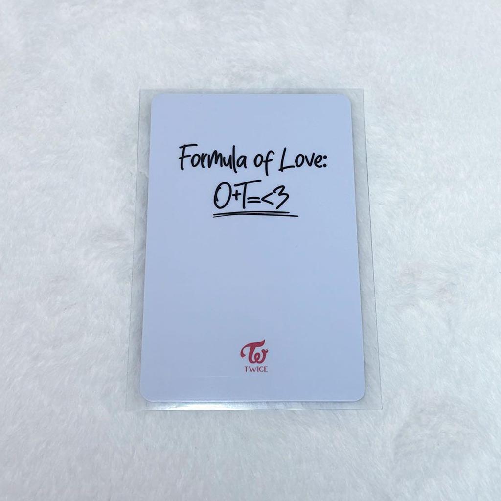 [USED] TWICE formula of love withdrama Sana trading card