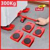 Set di Rulli per Spostamento Mobili Set di Attrezzi per Sollevamento e Spostamento Barra con Ruote Trasportatore Dispositivo per Spostare Cose Pesanti Attrezzo a Mano