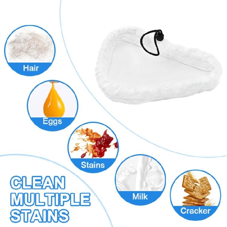 3/6/8Pcs Microfiber Mops Cleaner Pad Mopping Cloth Replacement for H20 S302