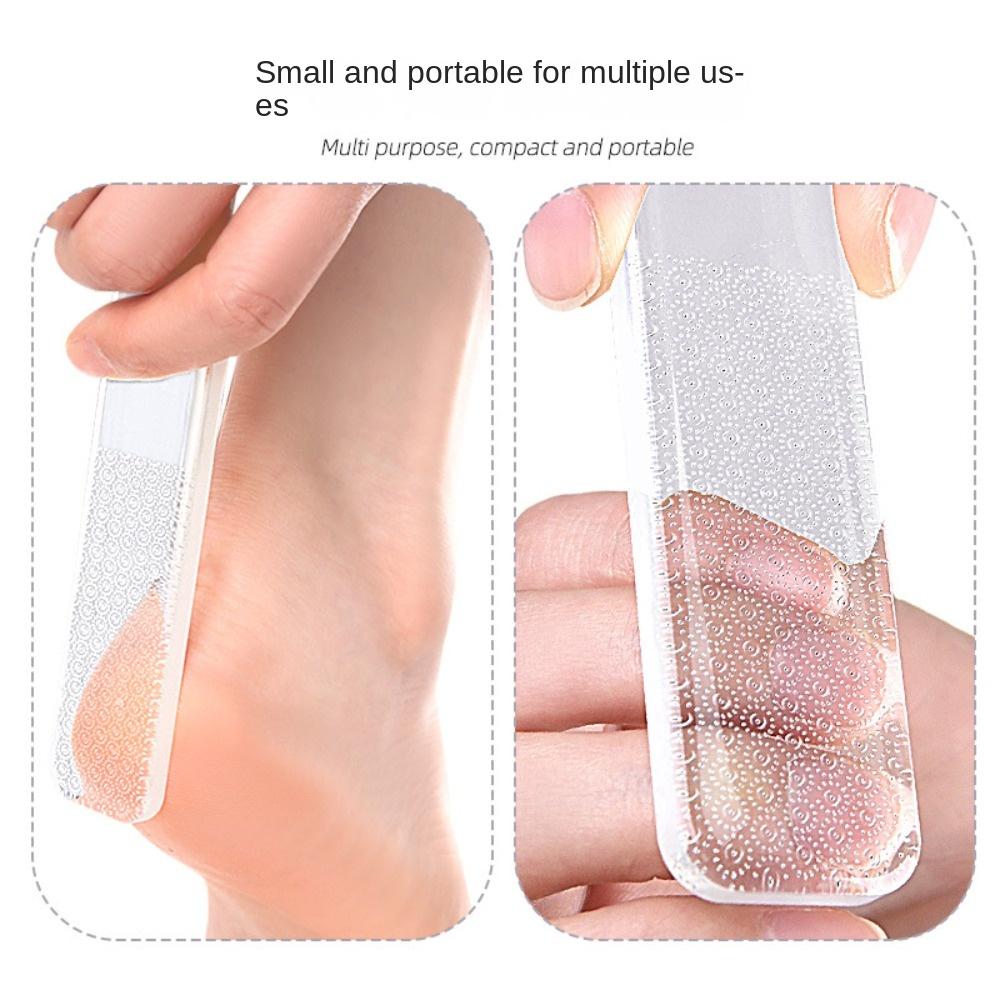 Fußpflege-Werkzeuge Glas Pediküre-Werkzeug Transparent Pediküre Schleifstein Nano Glas Fußfeile Zuhause