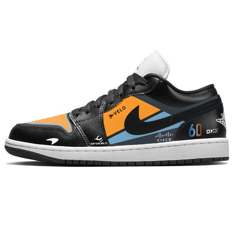 Jordan Air Jordan 1 Vintage Basketball Shoes Women s Low top Black/Gray DC0774-101(Team366-) 38.5