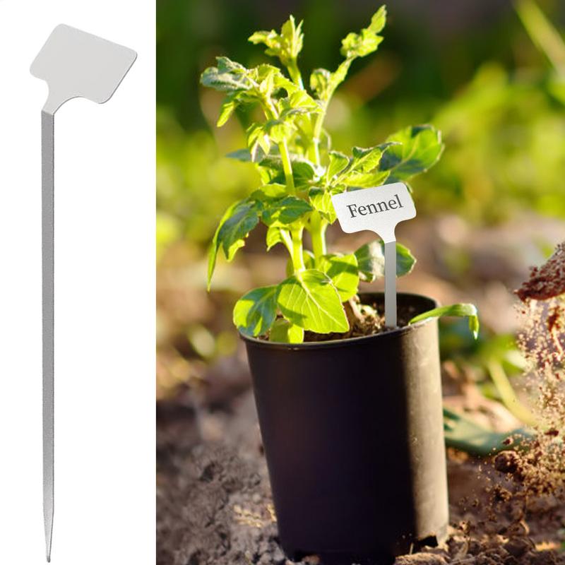 Pflanzenetiketten Edelstahl Sämlingsetiketten 10 Stück Wiederverwendbare Edelstahl-Pflanzenetiketten Für Homesteading Gartenarbeit Draußen