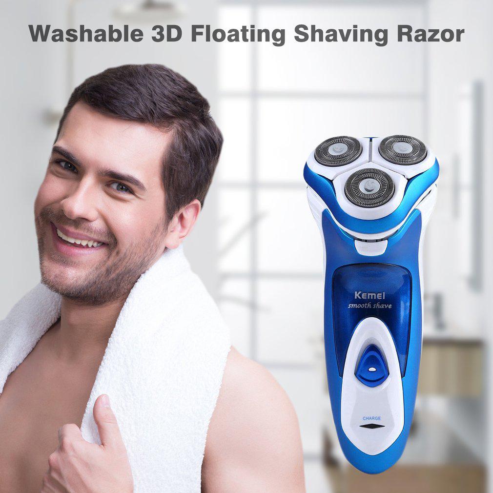 

KM-5880 Аккумуляторная электробритва Моющаяся 3D плавающая бритва для бритья