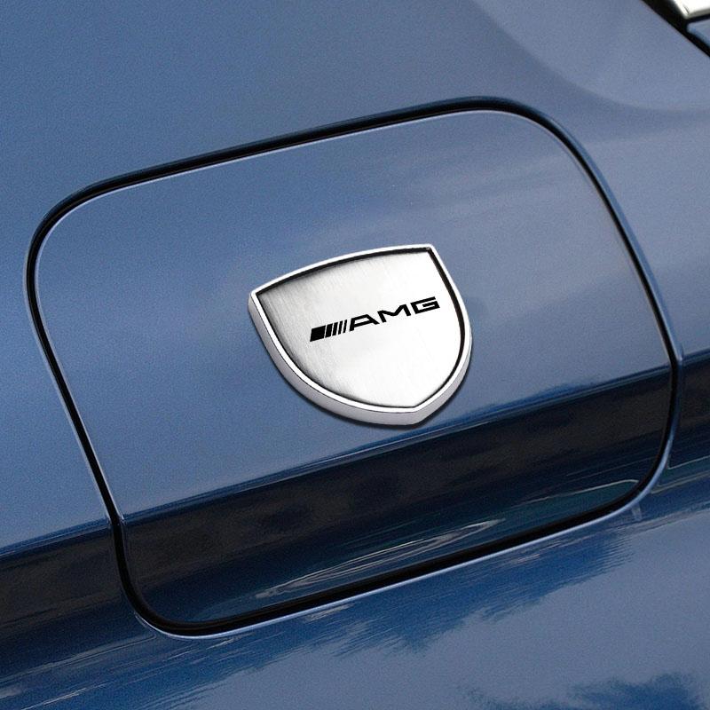 1Pcs 3D Metal Auto Door Shield Emblem Car Body Badge Sticker Styling For Mercedes Benz AMG GLE GLS GLC CLA GLB ML W204 W206 W205 W212 W203