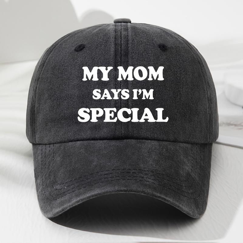 MY MOM Soft-Top Baseballkappe für Damen und Herren, Modische Outdoor-Hut, Lässige Hip-Hop-Kappe