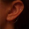 Minimalist Long Earring Silvery Color Simple Tassel Chain Statement Earrings Women Korea Joker Ear Line Jewelry Gift