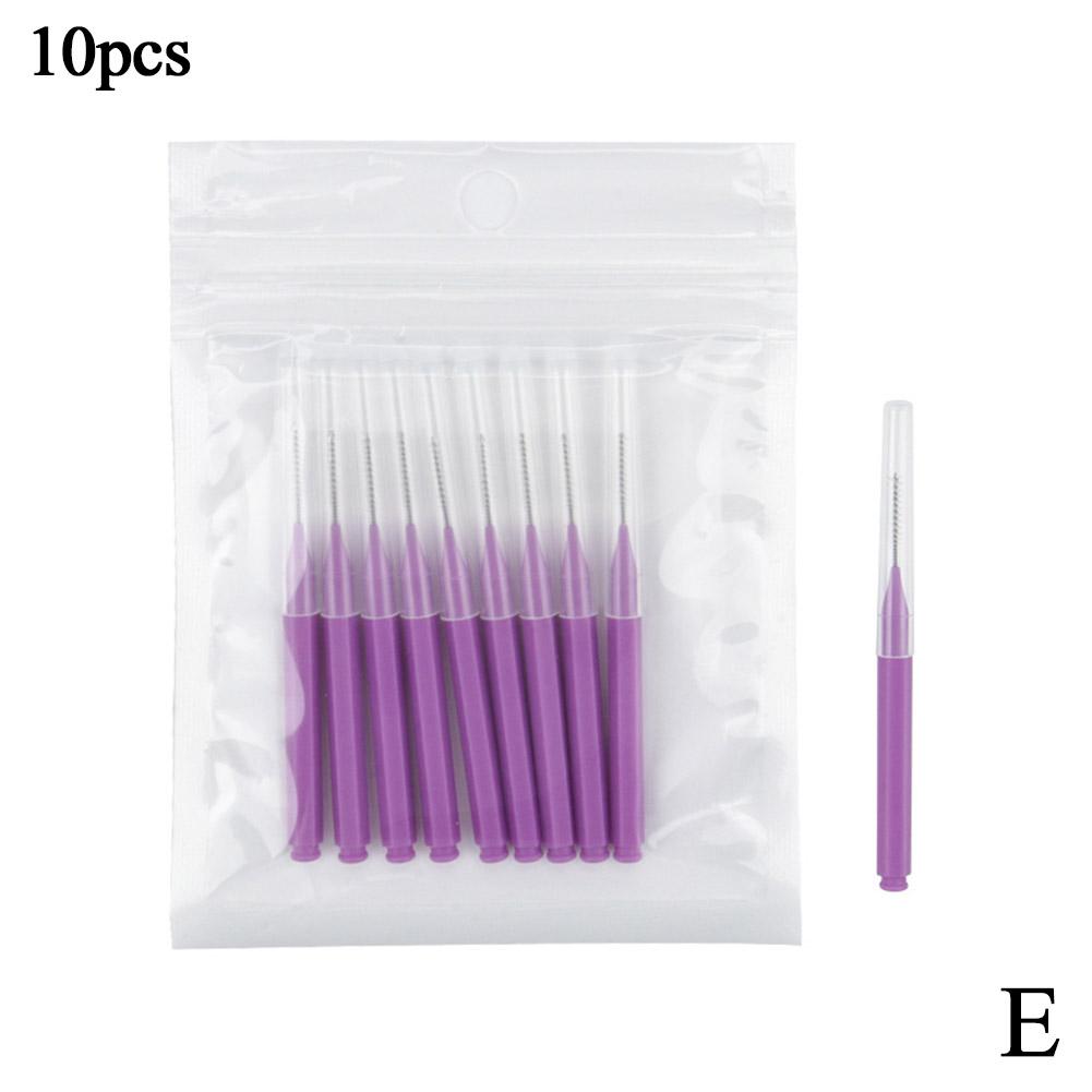 10 sztuk Mini Szczoteczka do Brwi Szczoteczka do Trwałej na Brwi Jednorazowe Pędzelki do Makijażu Rzęs Aplikatory Do B7U4