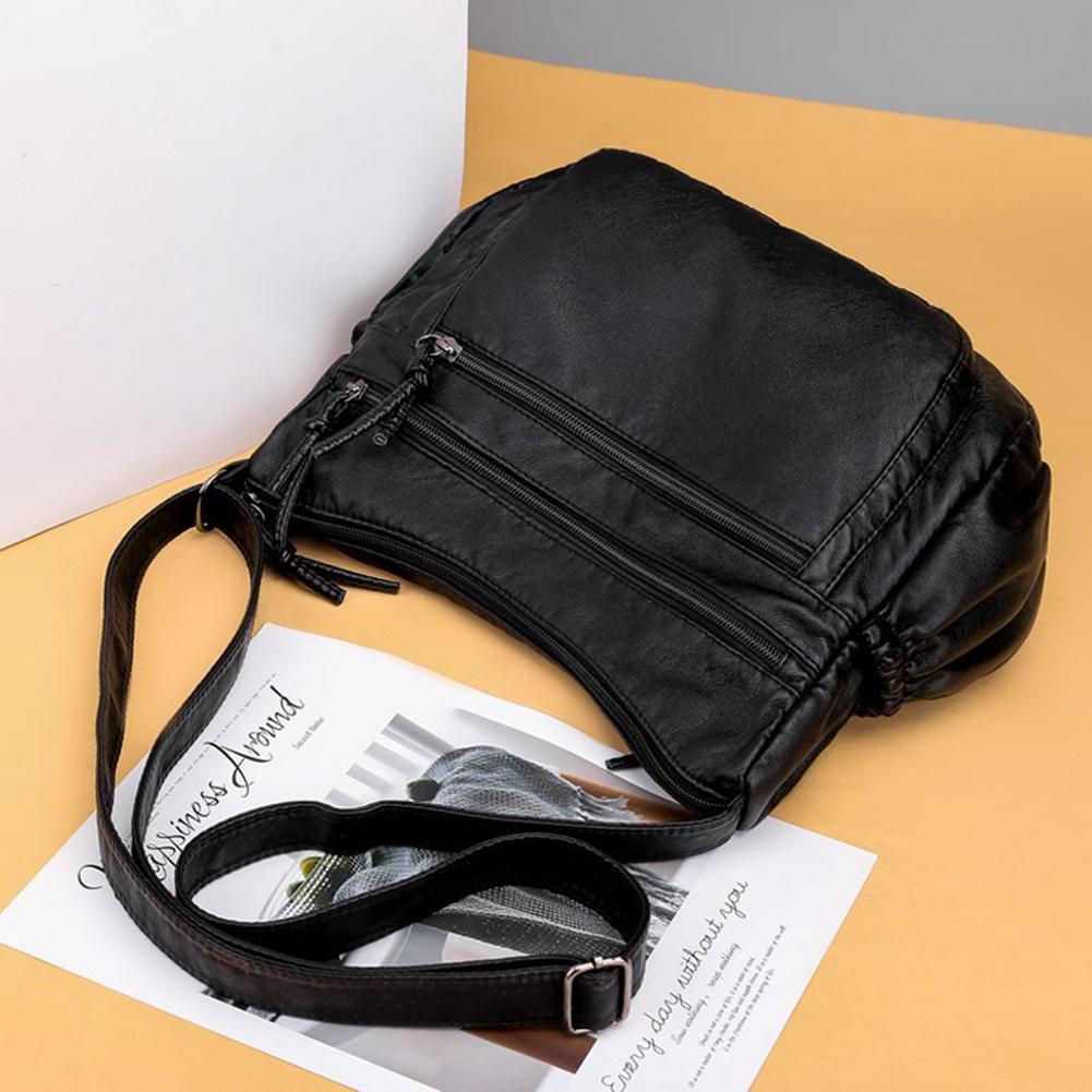 💰Köp billigt online Women Solid PU Shoulder Bag Mother Multipocket