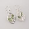 Green Amethyst Gemstone Sterling Silver Handmade Earring, 925 Silver Women Jewelry, Engagement Gift, CE-24-14