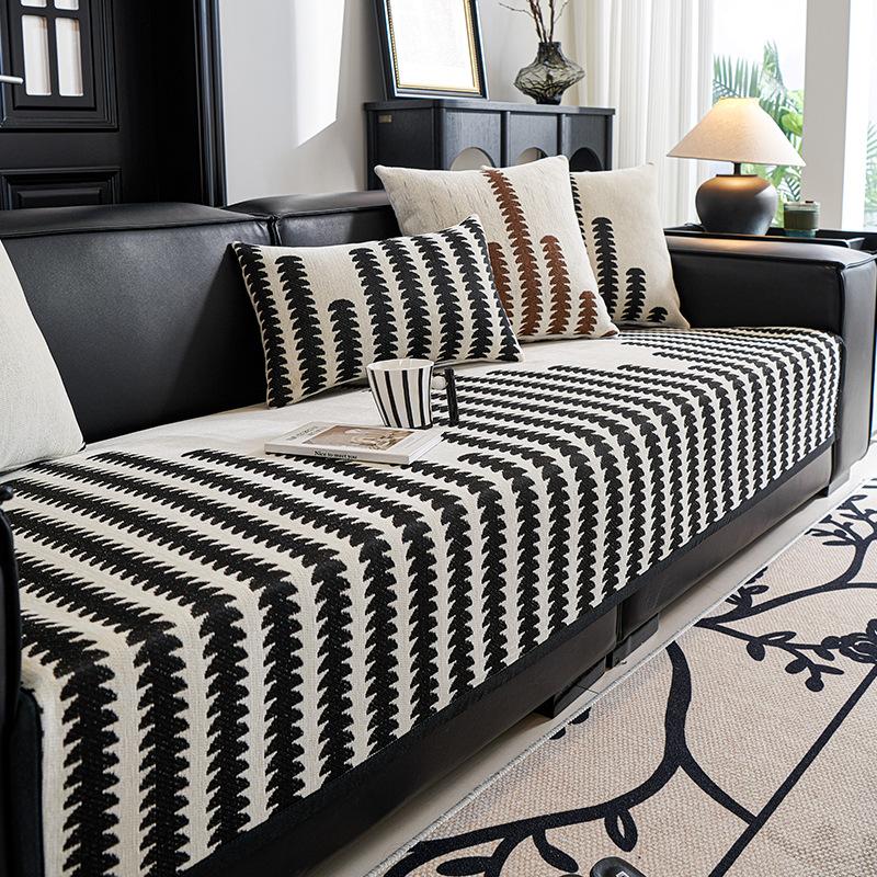 

Чехол для дивана Nordic Luxury Chenille для гостиной, дома, нескользящий, наволочка для дивана, полотенце, нескользящий, L-образный, универсальный чехол для дивана 70x70