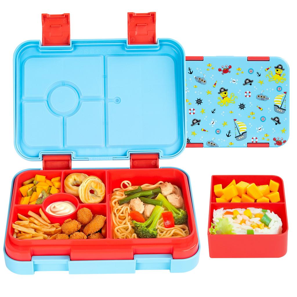 Food Grade Portable Lunch Box Lunchbox School Microwave heating Children Cartoon Bento High-capacity Kid Double Buckle Lunch Box