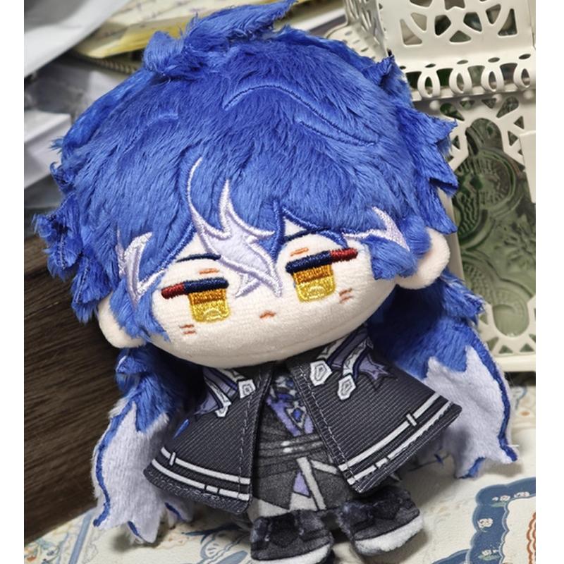 10cm Game Impact Flins Plush Durin Columbina Varka Skirk Raiden Shogun Cute Cartoon Al Haitham Dolls Bag Pendant Keychain Gift