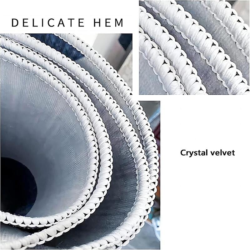 Comfortable Crystal Velvet Rug1pc, Lion Family Print Area Rug, Non-Slip Washable Polyester Carpet, Machine