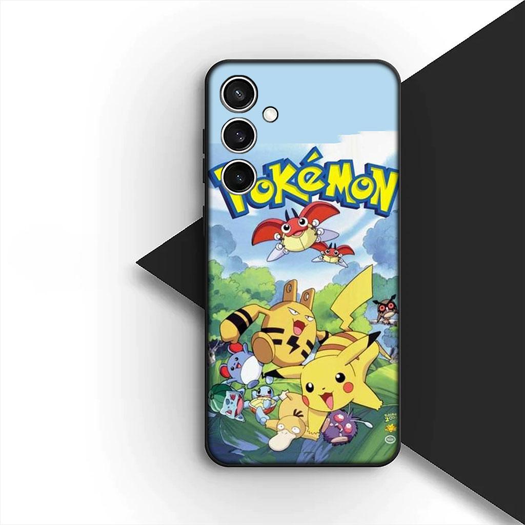 Phone Cover for Samsung Galaxy S25 S24 S23 FE Ultra Plus S7 Edge S25+ S23+ A56 5G Soft Case Charmander P-Pokemons P-Pikachus GO