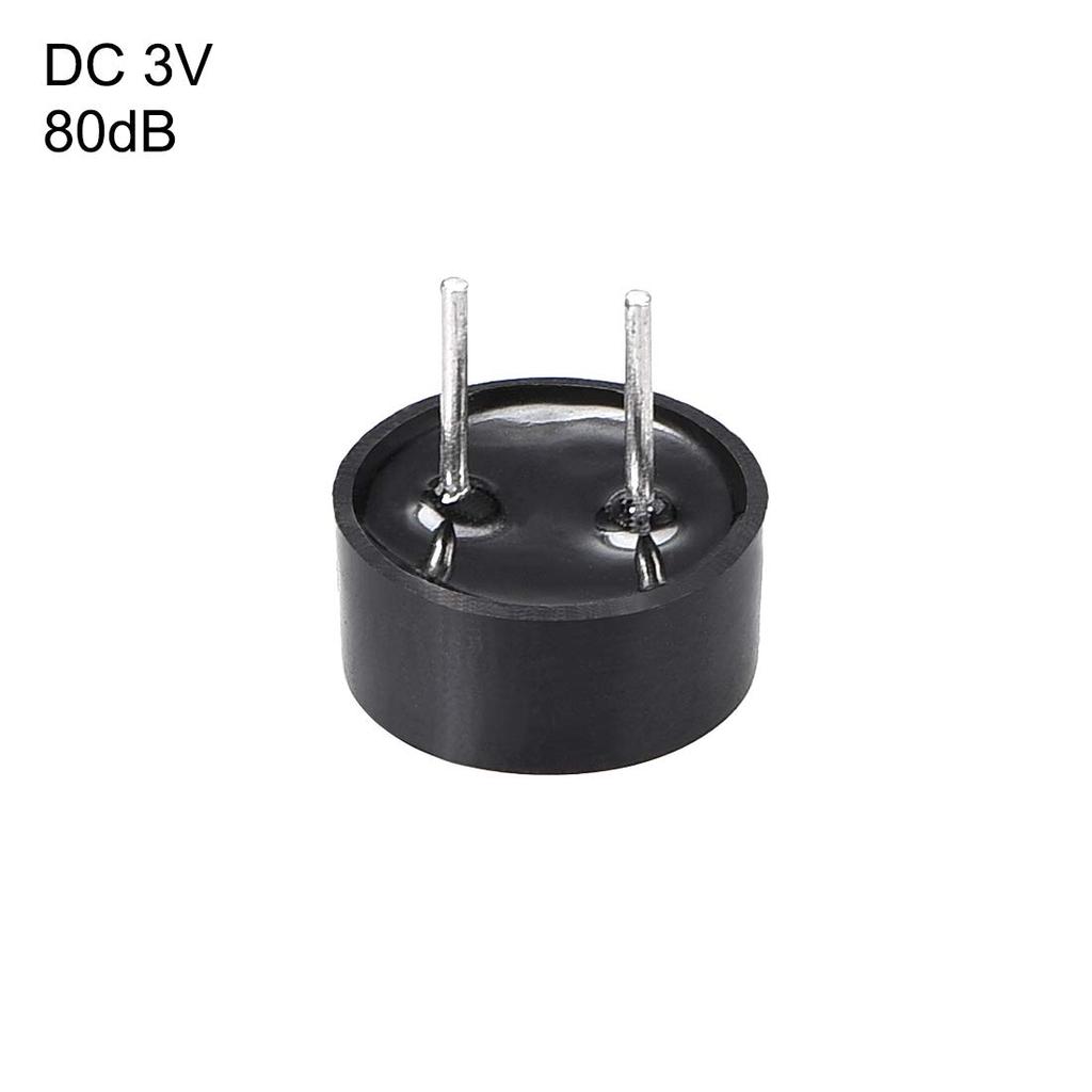 Buzzer electronic pasiv uxcell DC 3V, buzzer de alarmă, difuzor cu sunet continuu, 2 terminale, 10 bucăți