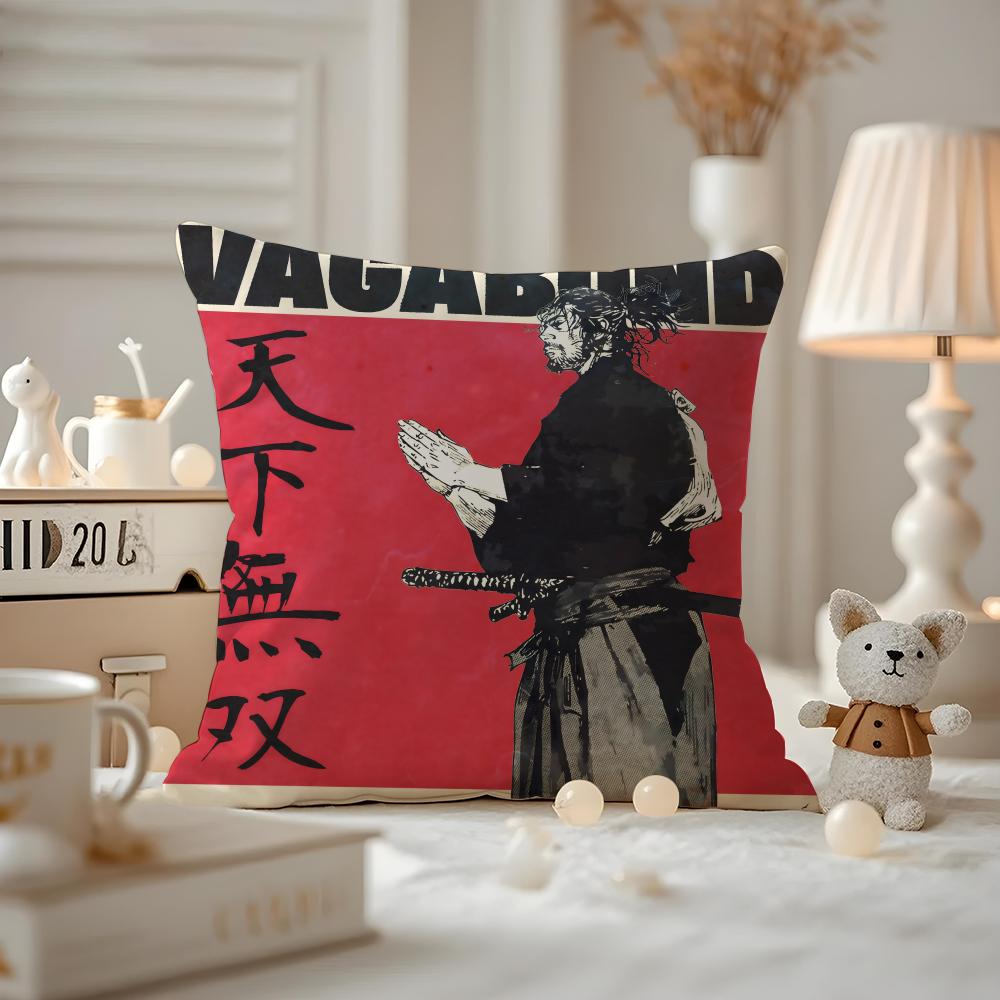 Vagabond-S Anime Kissenbezug Musterbedruckt Kissenhülle Für Wohnzimmer Sofakissenbezug & Schlafzimmer Dekoration
