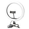 Desktop Ring Light for Live Streaming & Selfies - Facial Beauty Lighting for Tender Skin & Video Recording