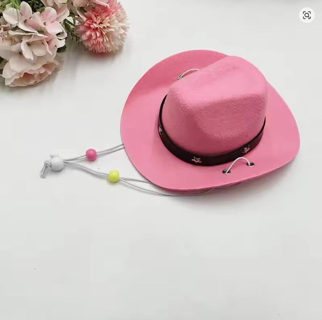 Pet Kitten & Dog Cowboy Hat - Western Style Birthday Party & Festival Mini Hat 
