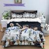 Copenhagen Football Club Pattern Bedding Home Decoration Birthday Gift (1 * duvet cover + 2 * pillowcase, without core)
