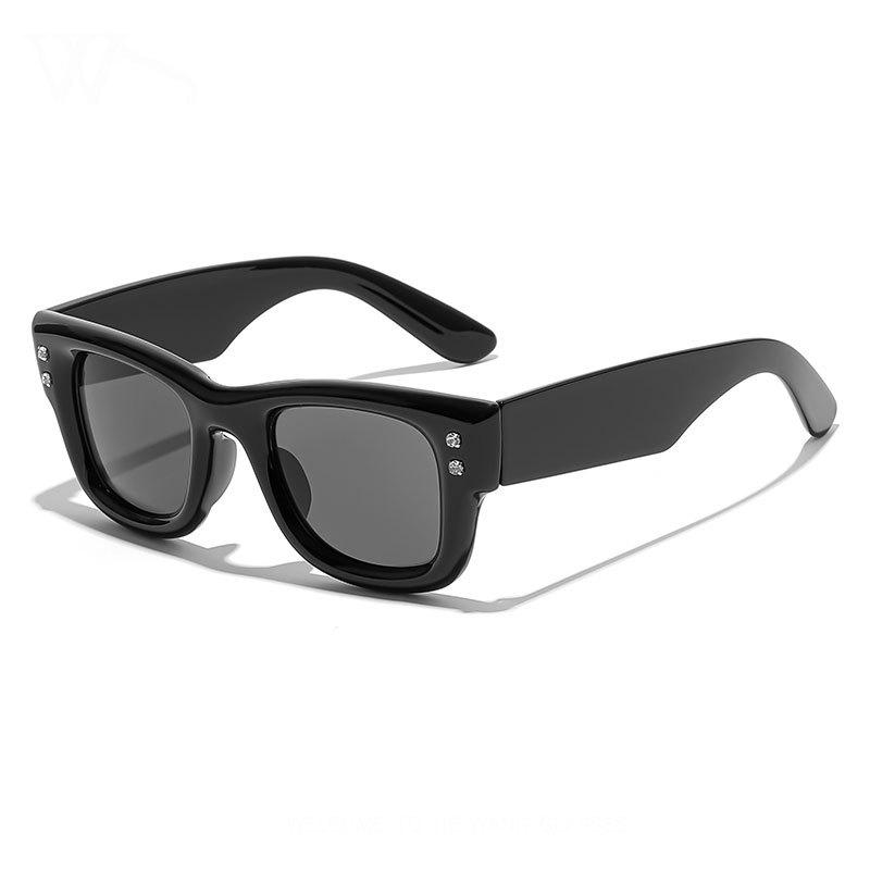 Fashion square thick frame sunglasses female Internet celebrity street shot trend UV protection sunglasses male